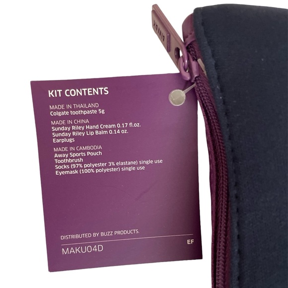 New! Away x Sunday Riley X United Amenity Kit 8 piece (sealed) - Picture 3 of 7